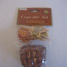 Momentum Brands Sunflower/Leaves Cupcake Kit 24 Picks/24 Cupcake Liners NWWT