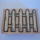 Inkadinkado 5271 Picket Fence Rubber Wood Block Stamp 3 in.L x 2 1/3in.W New USA