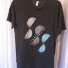 American Apparel The Track Shirt Civil Twilight Grey Unisex T Shirt Sz L Pre-Own