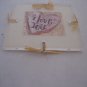 I Love You Heart Plastic/Paper Square Refrigerator Magnet 2 1/2 in. sq. New Tag