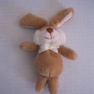Carter's Just One Year Tan Bunny Rabbit Finger Puppet Toy 6 inch Tall Pre-Owned
