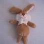 Carter's Just One Year Tan Bunny Rabbit Finger Puppet Toy 6 inch Tall Pre-Owned