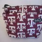 Sax Texas A & M Maroon/White Fabric Women's Shoulder Purse/Handbag Pre-Owned