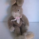 Russ Hopscotch Brown Bunny Rabbit Stuffed Animal Plush 14 inches Tall Pre-Owned