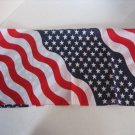 American Red/White/Blue Stars and Stripes Bandana/Scarf 21x22 sq. New No Tags