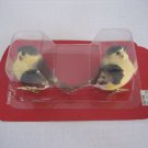 Christmas Trims Decorative Floral Arrangement Clip Yellow Birds 2 Per Package NW