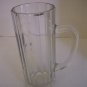 Lowenbrau Tall Clear Glass Beer Mug Stein 0,5L Pre-Owned 3in.W x7 1/2in.T