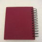 Maroon Fabric Silver Aluminum Asian Symbol 3x5 Photo/Picture Album NW 6 1/2in. L