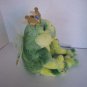 Aurora Filbert Crowned Prince Multi Green Frog Angel Plush Stuffed Animal NWWT