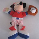Vintage Disney Home Run Mickey Mouse Star Beanie Stuff Animal Plush Pre-Owned