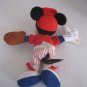 Vintage Disney Home Run Mickey Mouse Star Beanie Stuff Animal Plush Pre-Owned