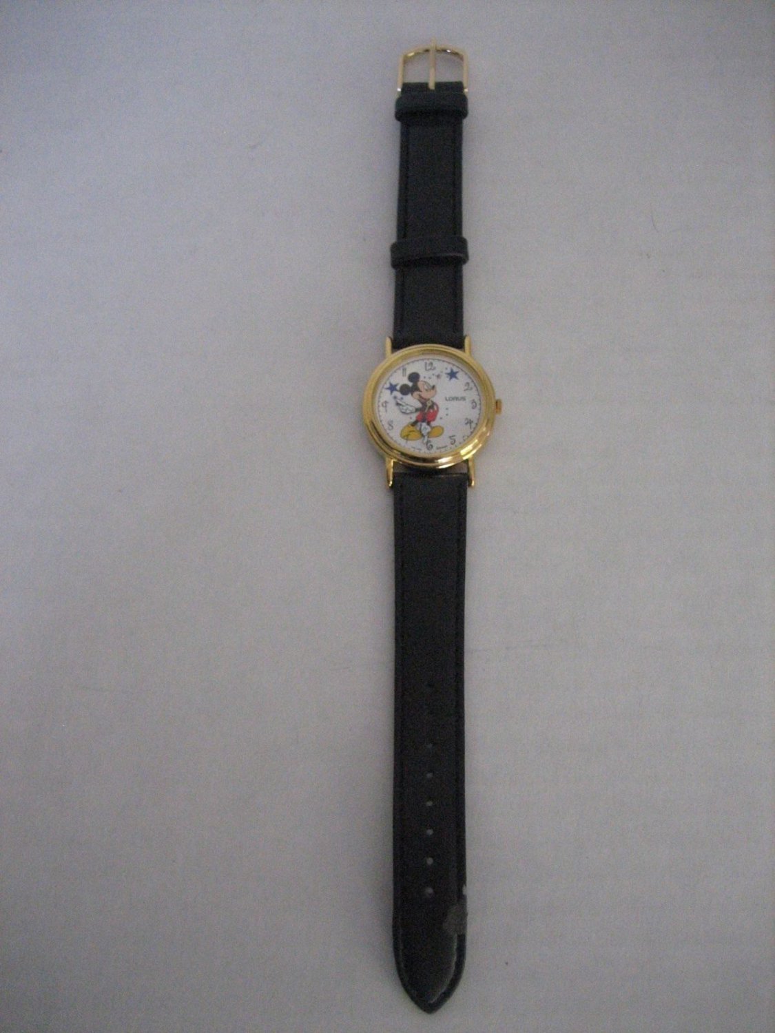 Vintage Lorus Disney Mickey Mouse Wristwatch Needs New Battery & Band Pre-Owned