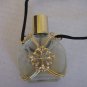 Women's Fashion Glass Decorative Bubble Necklace Black Cord 2 1/2in.T Pre-Owned