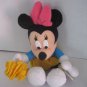 Vintage Disney Half Time Minnie Mouse Star Beanie Stuff Animal Plush Pre-Owned