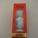Titleist DT 90 3 Pack of White Golf Balls The American Tobacco Company  NWIP