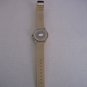 Geneva Women's Rhinestone Round Face Tan Rubber Fashion Wrist Watch Pre-Owned