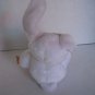 Vintage H.K. City Toys Small White Bunny Girl Doll Plush Stuffed Animal 11 in.L