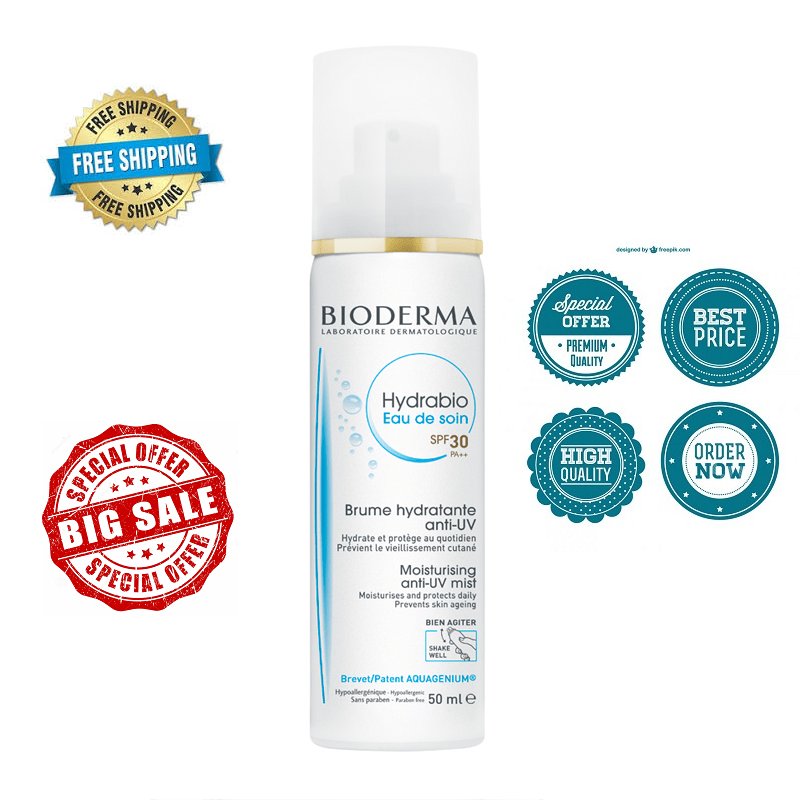 BIODERMA Hydrabio Eau De Soin AntiUV Mist SPF30 50ml ANTIOXIDANT