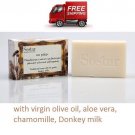 SOSTAR Traditional DONKEY MILK soap 100gr, Olive oil, Chamomille & Aloe Vera!!!