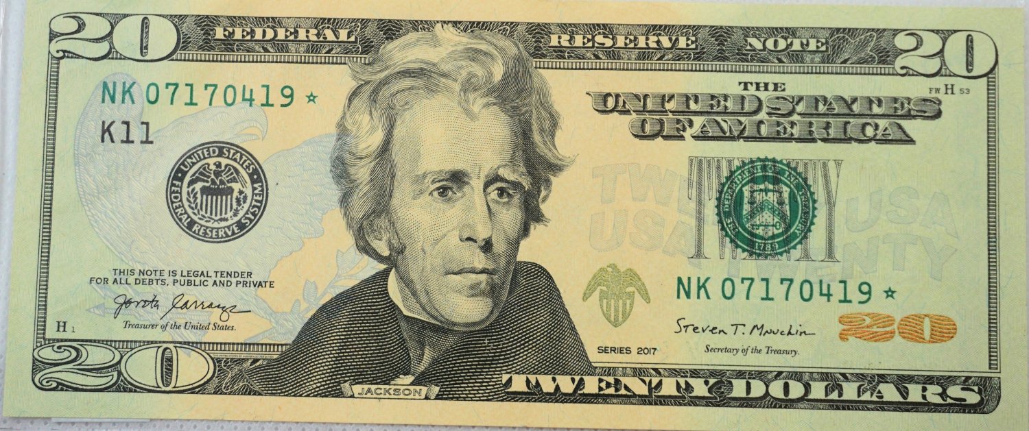 2017 Series 20 Federal Reserve Note ***Star Note***