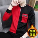 Men's Autumn T-Shirt Long Sleeved Plus Size Shirt Trend Round Neck Sweater