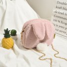 Women Small Bag Rabbit Fur Bag Cute Cartoon Chain Shoulder Bag