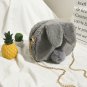 Women Small Bag Rabbit Fur Bag Cute Cartoon Chain Shoulder Bag