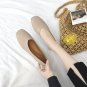 Women Autumn Flat Shoes Shallow Mouth Square Head With Peas Shoes Plus Size