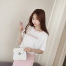 Women  New Summer Tops Large Size Half-Sleeved  Loose Korean Students Wild Shirt