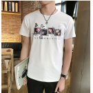 Men's Korean Trendy Slim Round Neck T Shirt