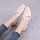 Women Fashionable Shallow Mouth Cross Strap Pointed Flat Shoes
