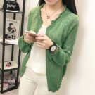 Women Korean Sweet Loose Harajuku Short Hollow Cardigan Sweater