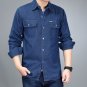 Men's High Fashion Denim Loose Long Sleeved Shirt