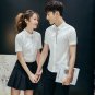 Men's Korean Sweet Trend Embroidered Pointed Collar Shirt Plus Size