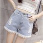 Women Korean Trend High Waist Denim Wide Leg Hot Shorts