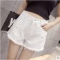 Women Korean Trend High Waist Denim Wide Leg Hot Shorts