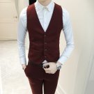 Men's Korean Fashion Slim Fit Wedding and Formal Wear Vest Suit Jacket Plus Size
