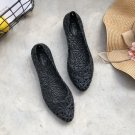 Women Korean Fashion Beach Sandals Shallow Mouth Plastic  Hole Shoes