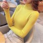 Women Korean Fashion Hedging Style Top Slim Fit Pullover Longsleeve