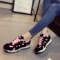 Women Korean Wild Style Breathable Lace up  Sports Rubber Shoes