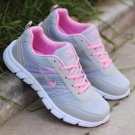 Women Korean Wild Style Mesh Lace up Shock Absorption  Rubber Shoes