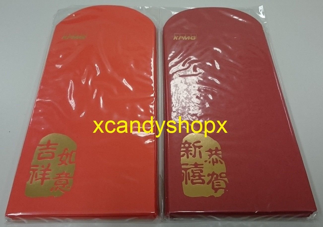 KPMG Chinese New Year Red Pocket Envelope for Lucky Money Bag 20 pcs