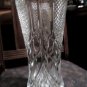 Lead Crystal Pressed Clear Glass Floral Vase 12 inches. Exquisite