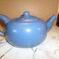 Vintage Blue painted Crock Coffee/Tea Pot. vg. cond.