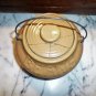 Arend Balster`s Store , Iowa Beans Pot & lid  with Handle Stoneware Original Rare