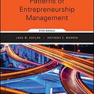 Patterns of Entrepreunership Management 5th Edition