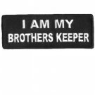 I am my Brothers Keeper Sew on Biker Vest Patch New