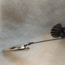 NEW PEWTER SEA SHELL ALLIGATOR CLIP NOTE HOLDER