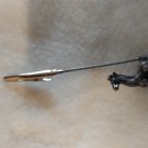 New pewter giraffe alligator clip note holder