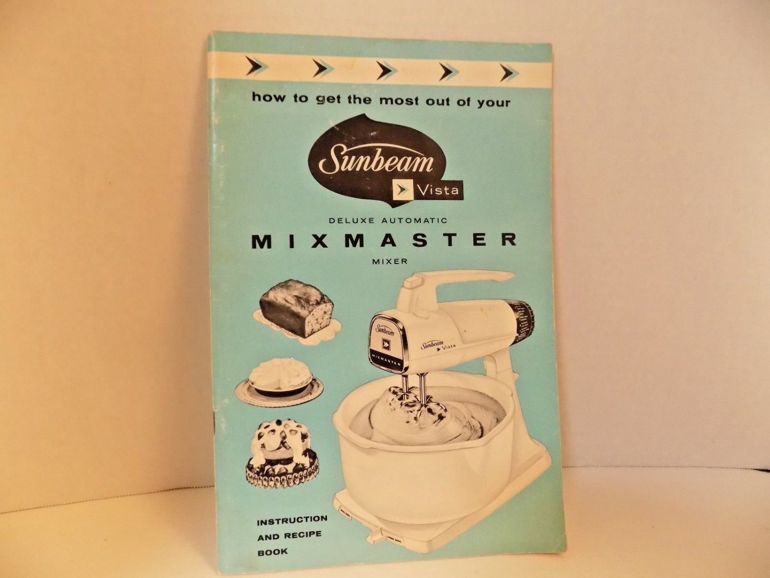 VINTAGE SUNBEAM MIXER MIXMASTER VISTA BOOKLET AND RECIPES 1962 BOOK